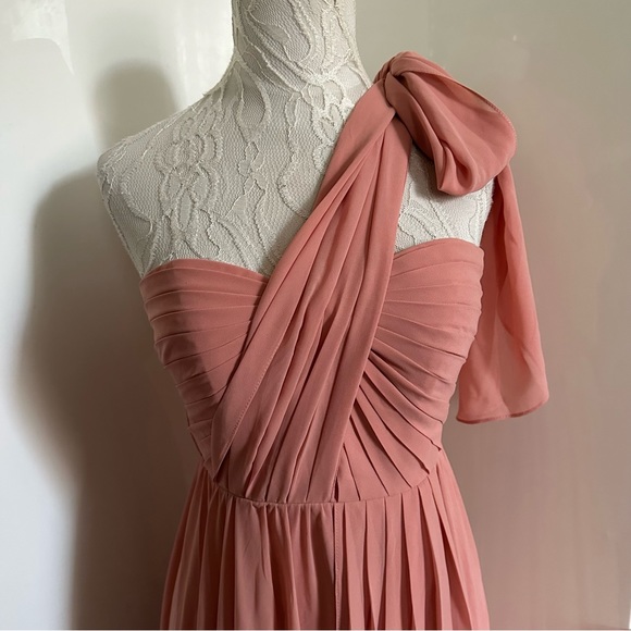 Jenny Yoo Annabelle Bridesmaid Dress in Begonia Pink sz 2 - Picture 4 of 11
